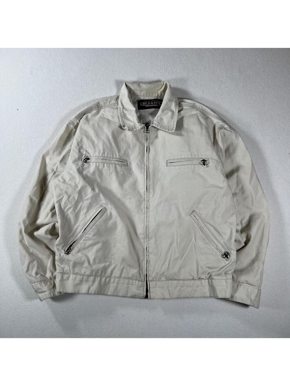 Vintage Old Navy Cropped Zip Up Detroit Style Herrington Jkt
